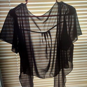 Cropped cover up/blouse